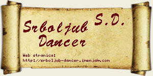 Srboljub Dancer vizit kartica